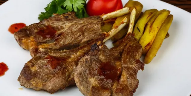 Roasted lamb brisket Roasted lamb brisket