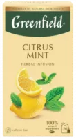 Травяной чай с мятой и цитрусами Greenfield-Photoroom