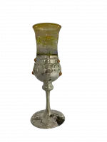 Miriam silver glass with yellow glass