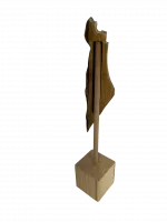 Olive tree mezuzah case Flags of Israel of America_1