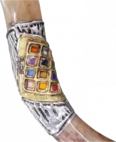 Silver-plated kudu shofar with a hosen pattern, handmade_2