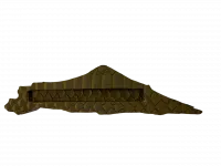 Mezuzah case made of brown crocodile leather_2