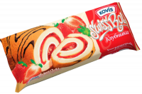 Рулет с начинкой из ванильно-клубничного крема Kovis-Photoroom