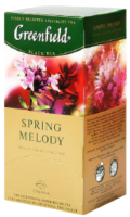 Черный чай Spring Melody в пакетиках, Greenfield-Photoroom