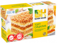Торт бисквитный  «Сицилия» с апельсинами Baker House-Photoroom