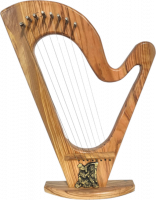 David's harp made of olive wood, handmade
