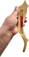 Mezuzah with shofar kudu pattern_3