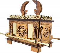 Large model of the Ark of the Covenant made of olive wood, handmade_1