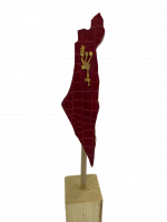 Mezuzah case made of red crocodile leather_3